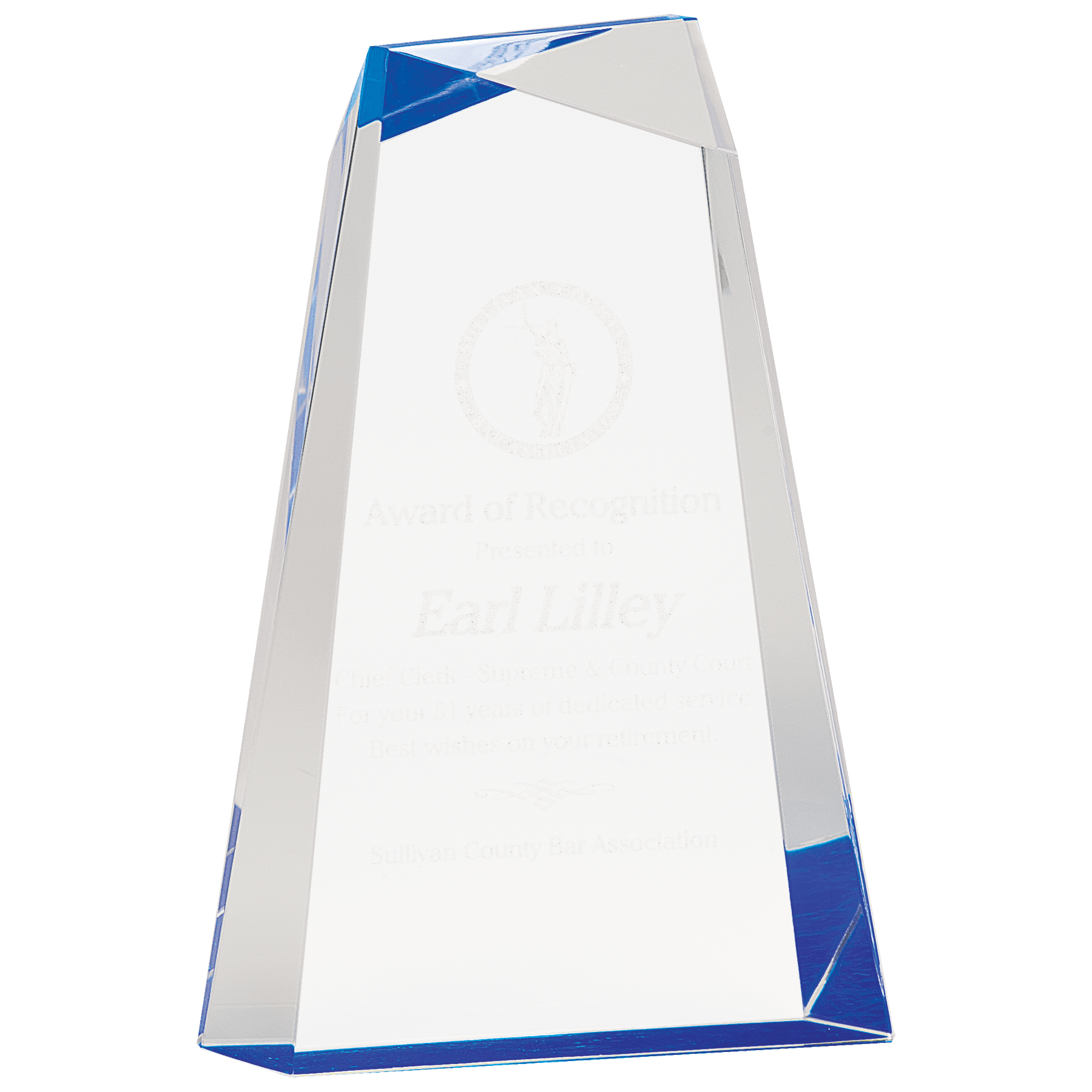 Facet Wedge Acrylic Award