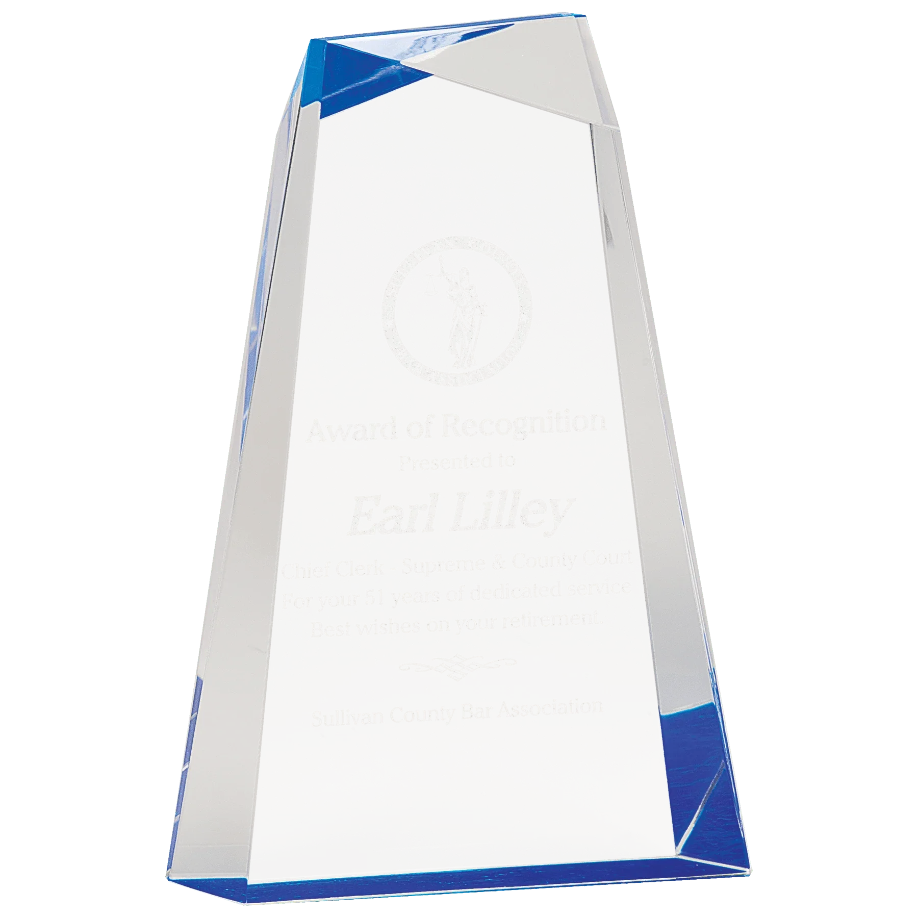 Facet Wedge Acrylic Award