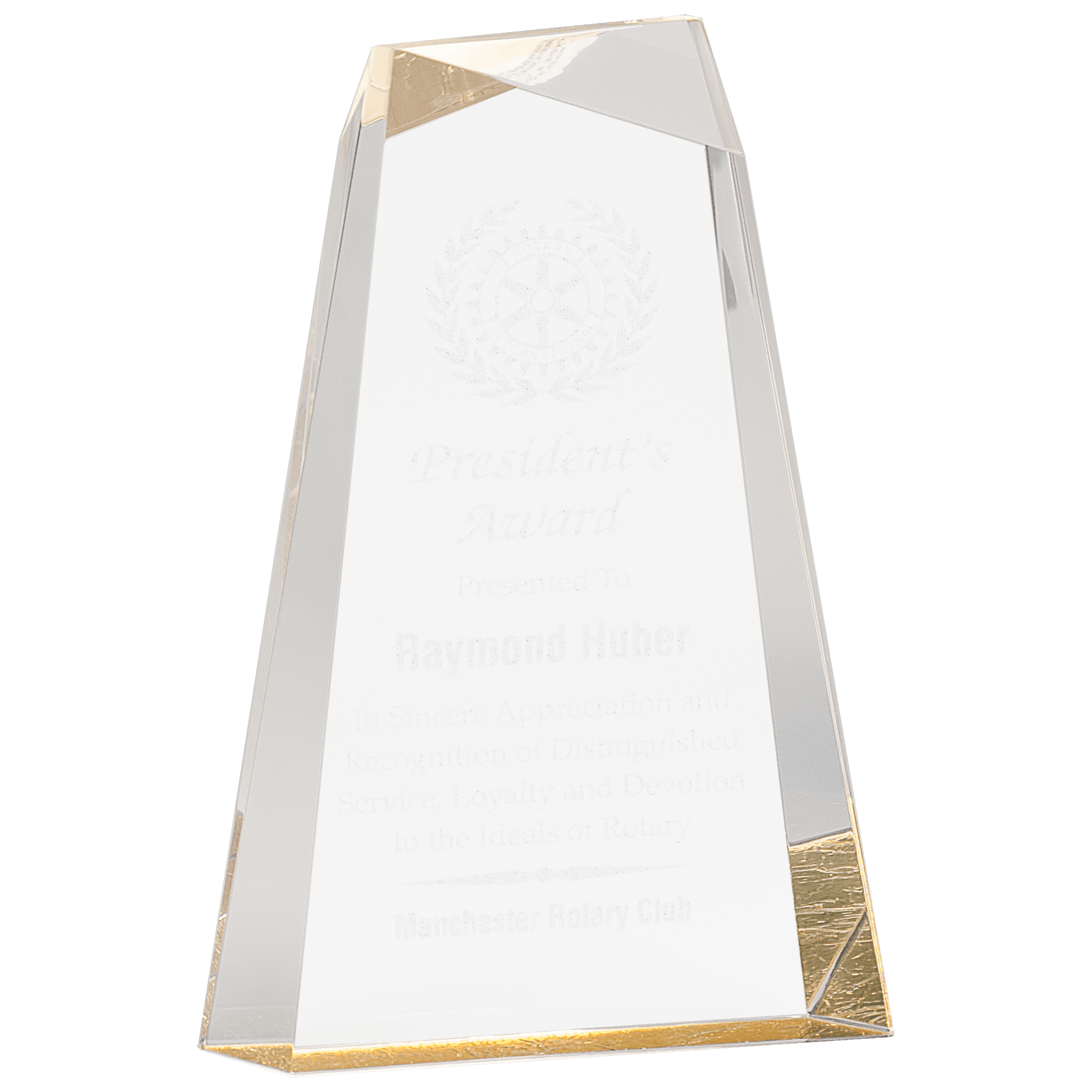 Facet Wedge Acrylic Award
