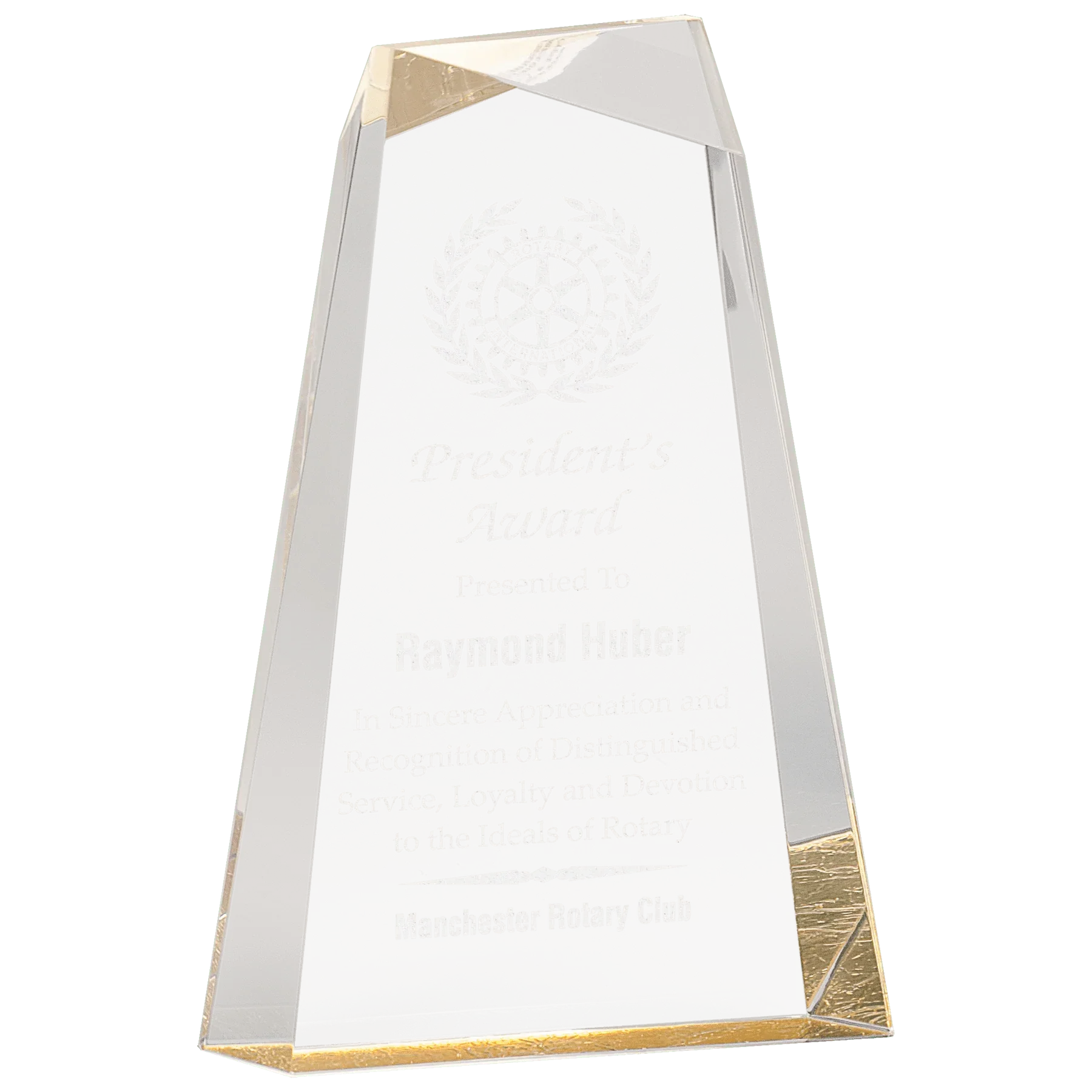 Facet Wedge Acrylic Award