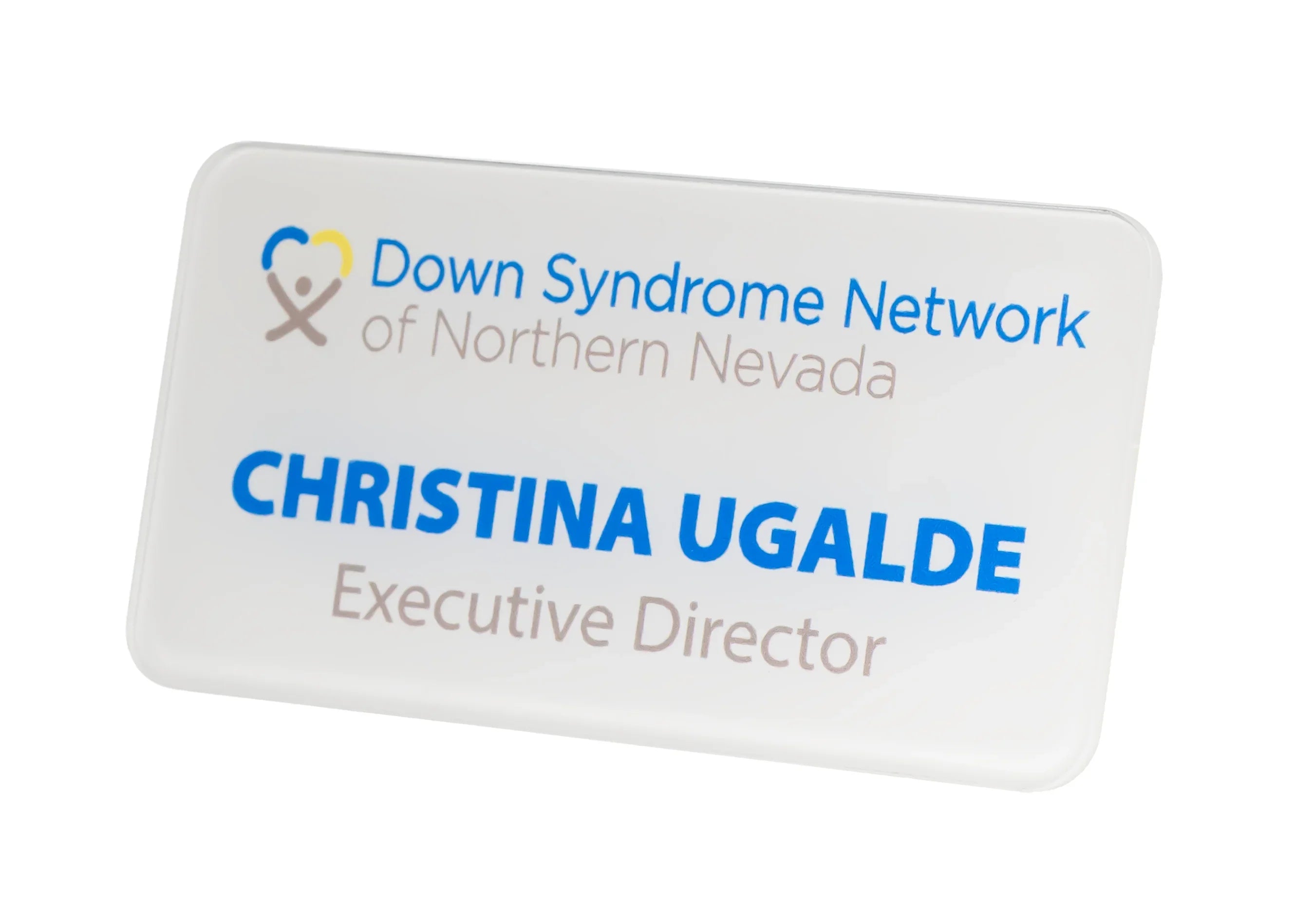 Clear Acrylic Full Color Name Badge