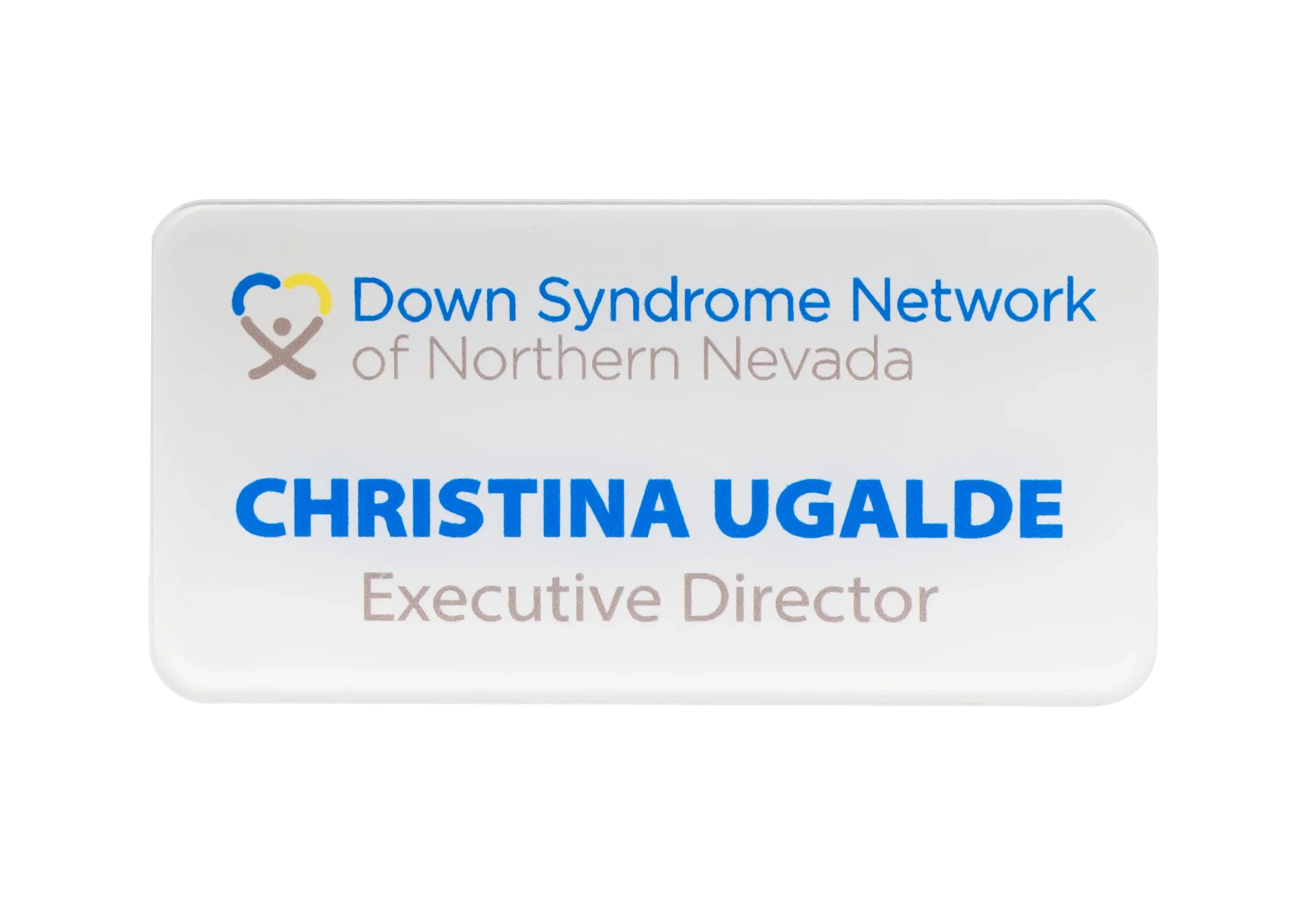 Clear Acrylic Full Color Name Badge