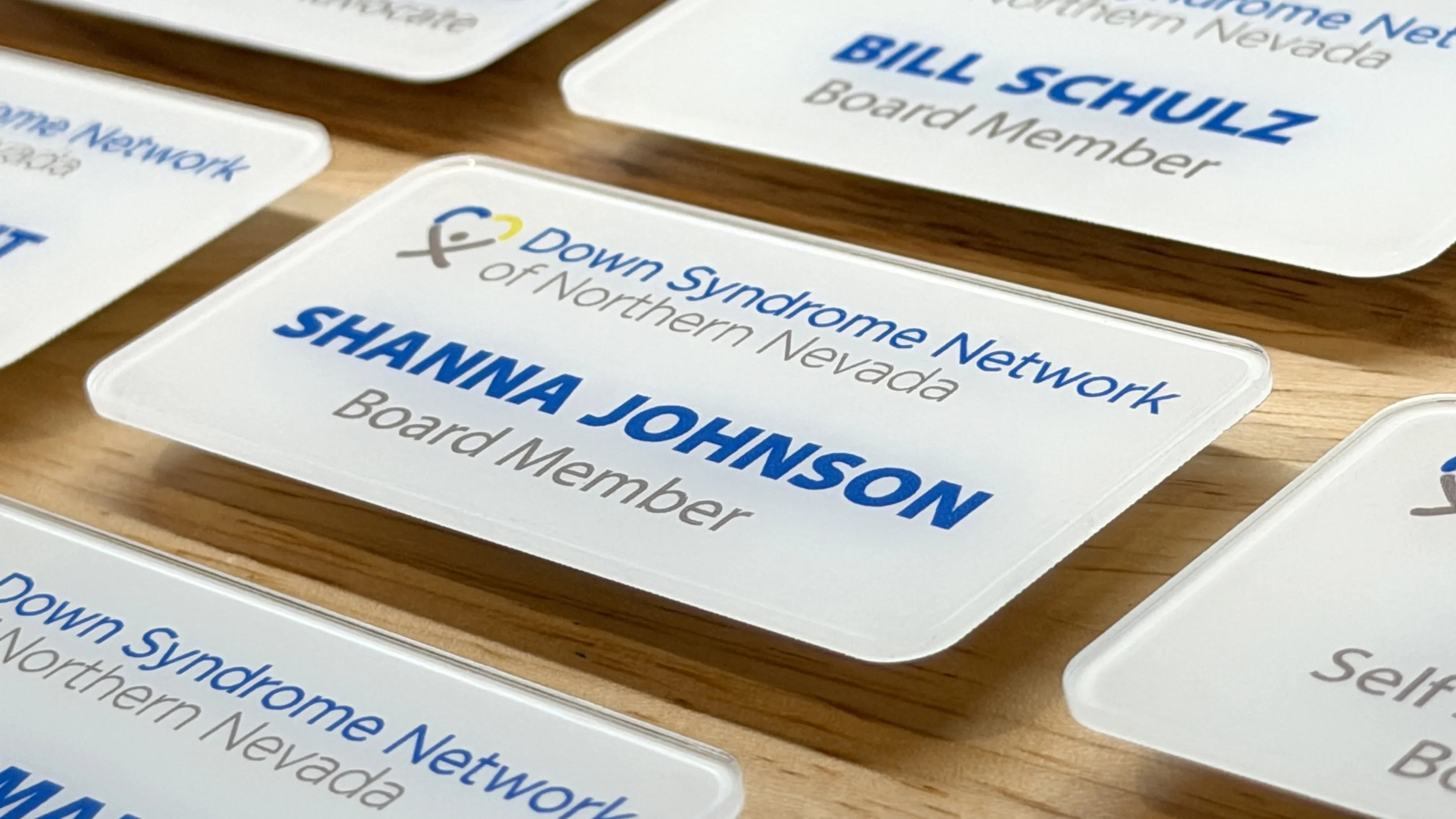 Clear Acrylic Full Color Name Badge