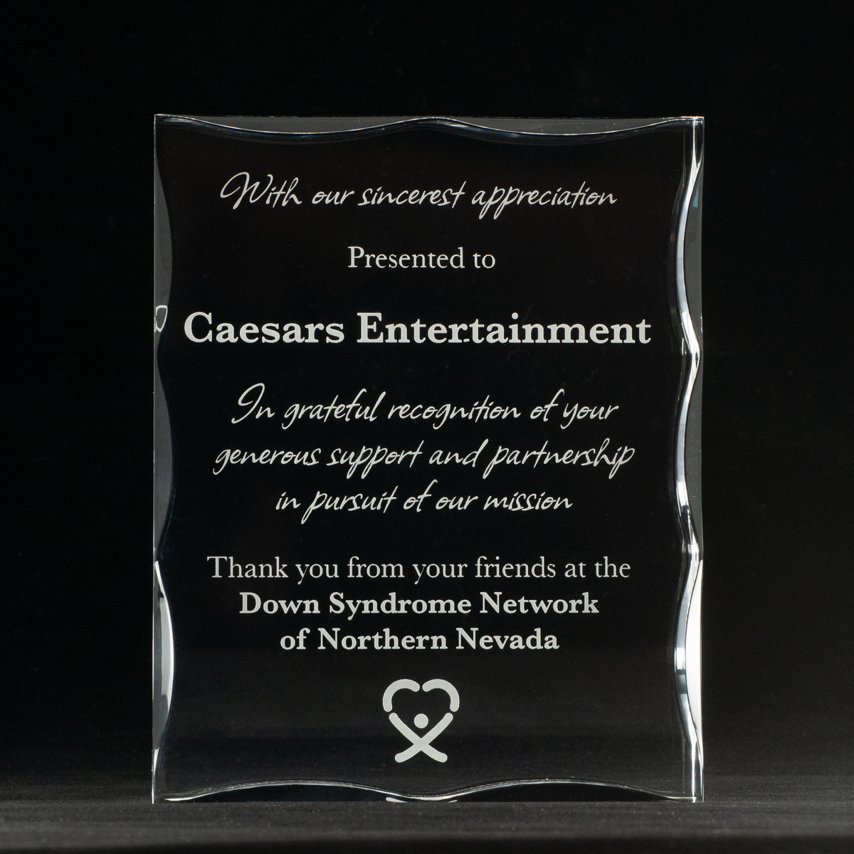 Engraved Acrylic Ice Award