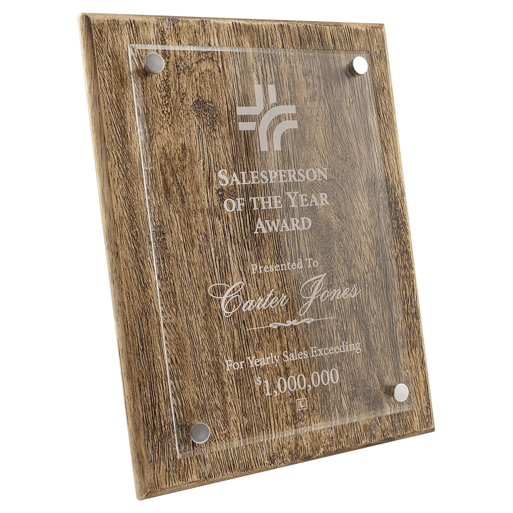 Barnwood Floating Acrylic Plaque