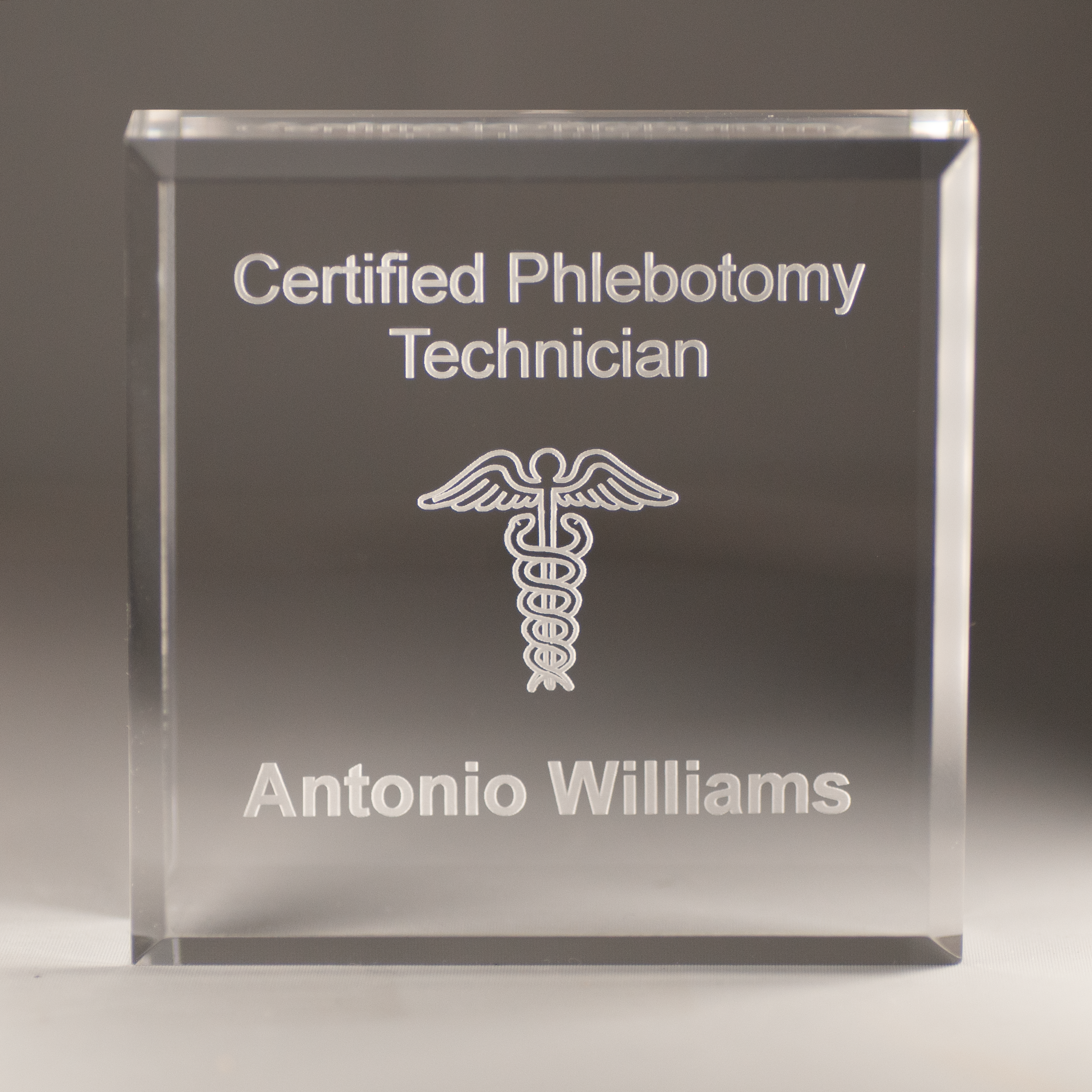 Acrylic Medical Certification Award