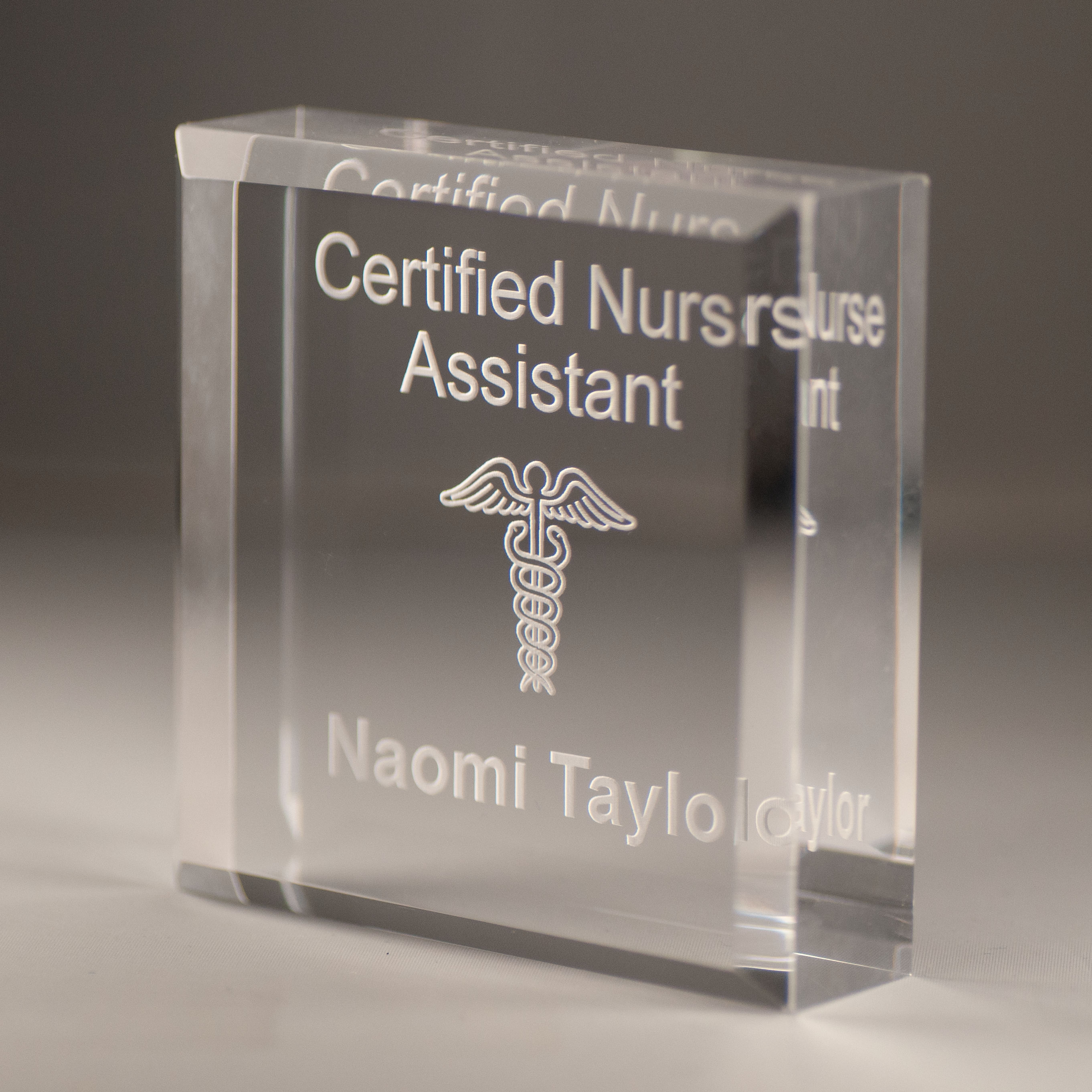 Acrylic Medical Certification Award