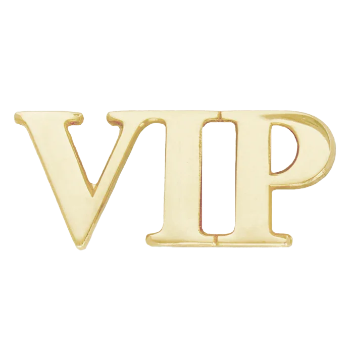 Gold VIP Pin - awardshere.com