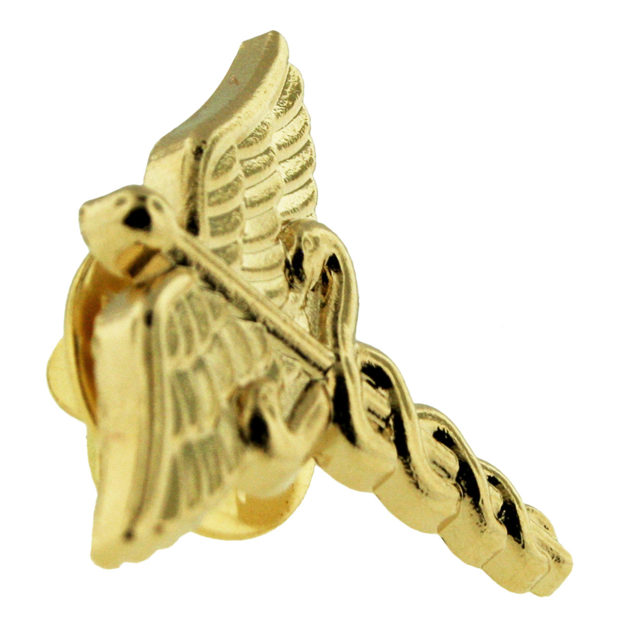 Gold Caduceus Pin