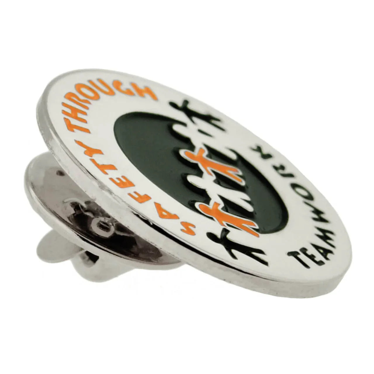 Safety Through Teamwork Pin - awardshere.com