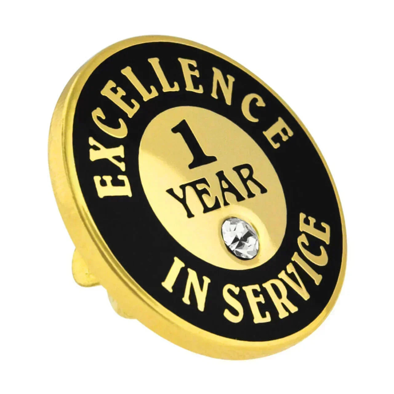 45 Years of Service Pin with Stone - awardshere.com