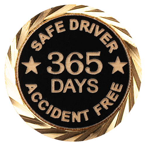 Safe Driver Pin, Accident Free Pin with your choice of days