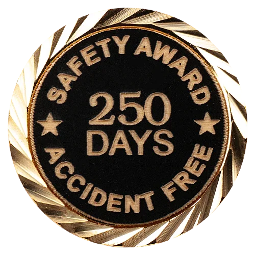 Safety Award Pin, Accident Free Pin with your choice of days - awardshere.com