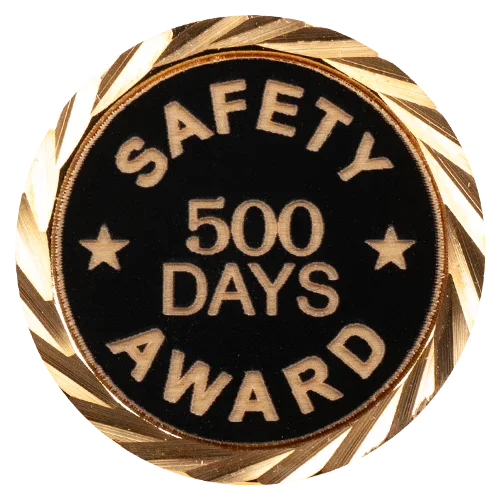 Safety award deals pin