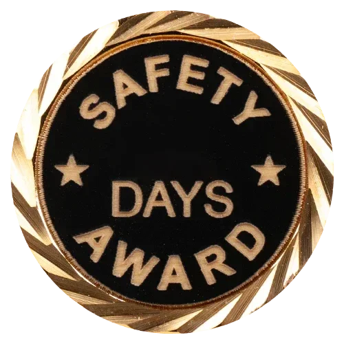 Safety Award Pin with your choice of days