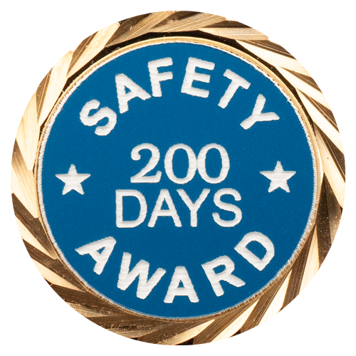 Safety Award Pin with your choice of days