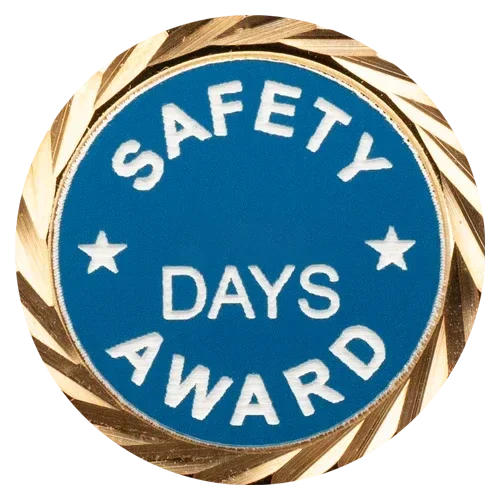 Safety Award Pin with your choice of days