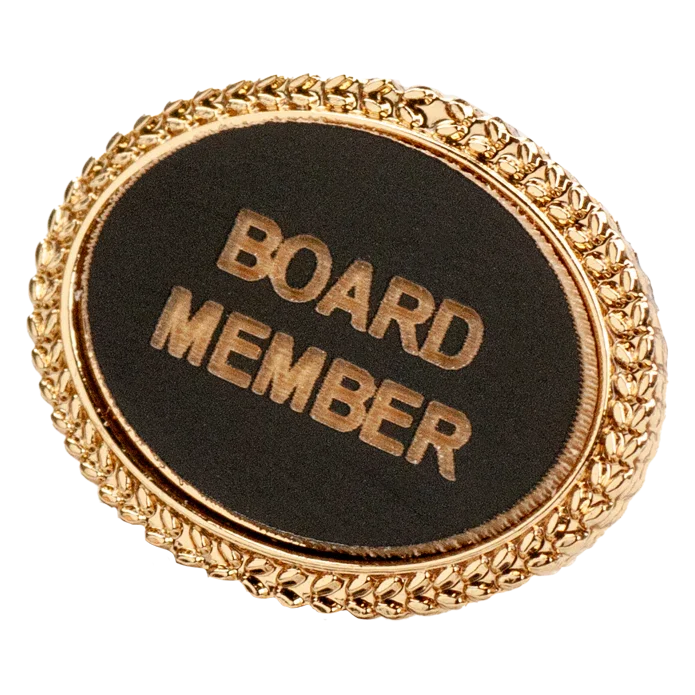 Board Member Oval Lapel Pin - awardshere.com