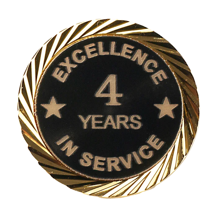 Excellence in Service Pin 1-60 years - awardshere.com