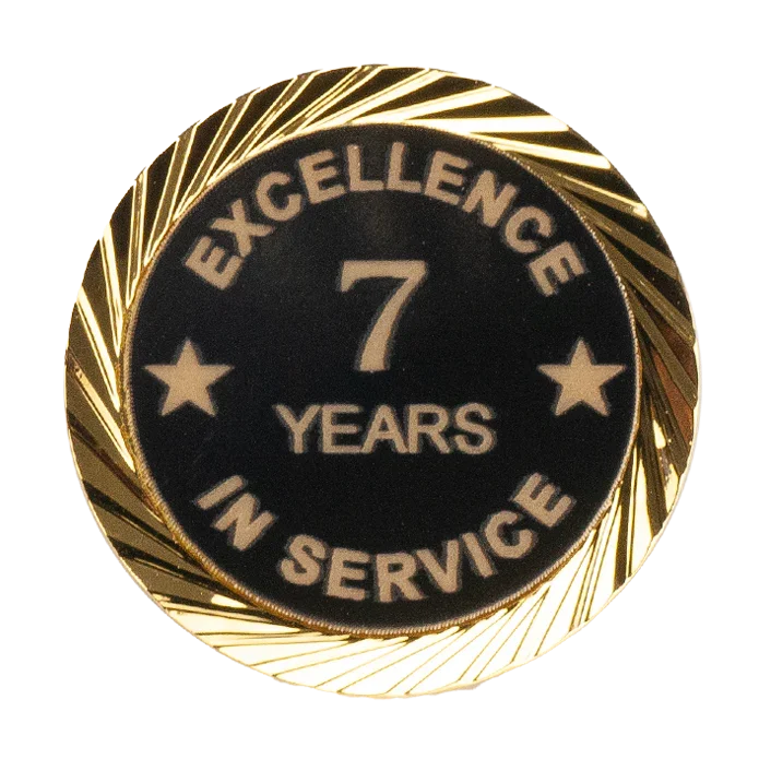 Excellence in Service Pin 1-60 years - awardshere.com