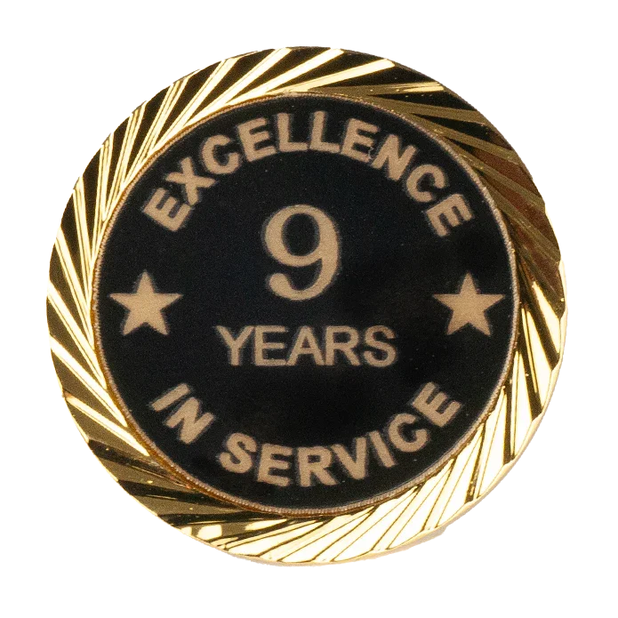 Excellence in Service Pin 1-60 years - awardshere.com