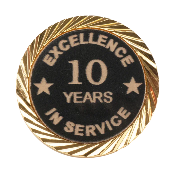 Excellence in Service Pin 1-60 years - awardshere.com