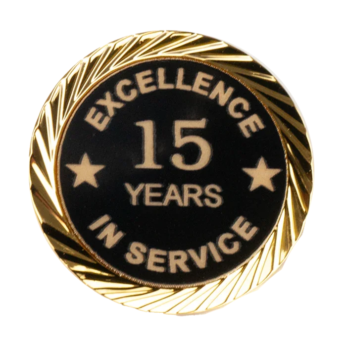 Excellence in Service Pin 1-60 years - awardshere.com