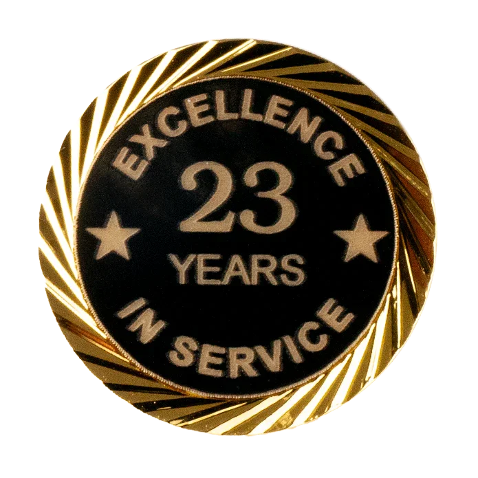 Excellence in Service Pin 1-60 years - awardshere.com