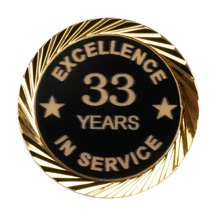 Excellence in Service Pin 1-60 years - awardshere.com