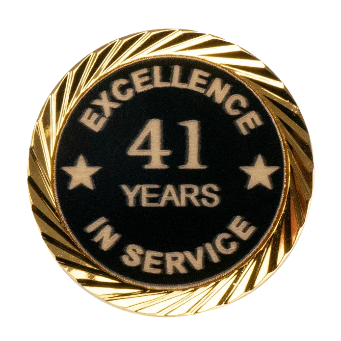 Excellence in Service Pin 1-60 years - awardshere.com