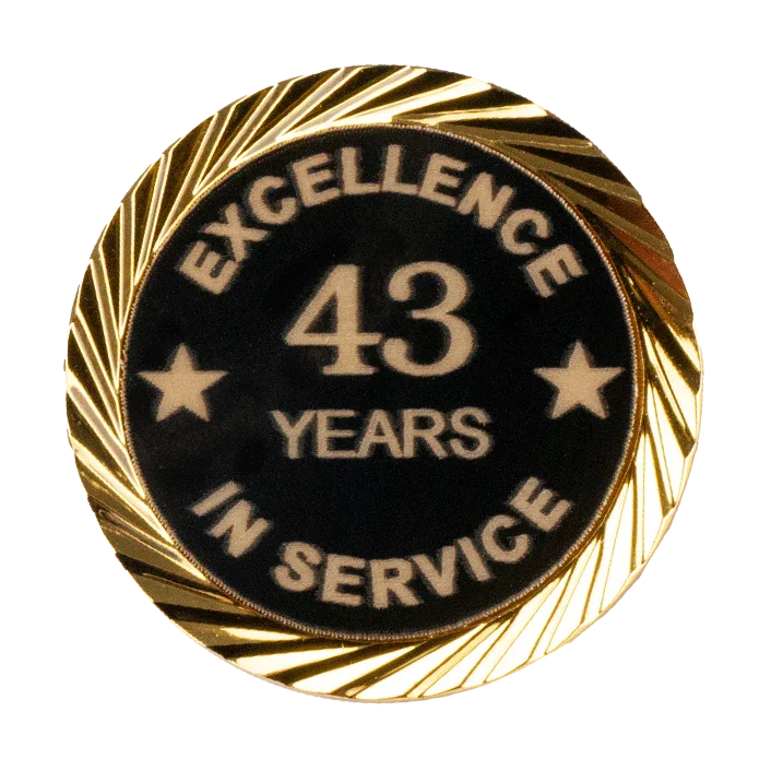 Excellence in Service Pin 1-60 years - awardshere.com