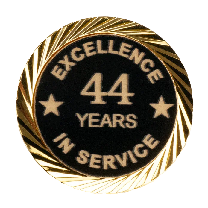 Excellence in Service Pin 1-60 years - awardshere.com
