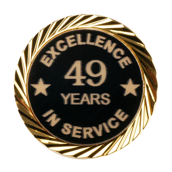 Excellence in Service Pin 1-60 years - awardshere.com