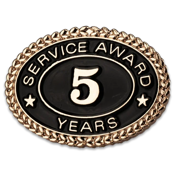 5 Years Service Award Pin - awardshere.com