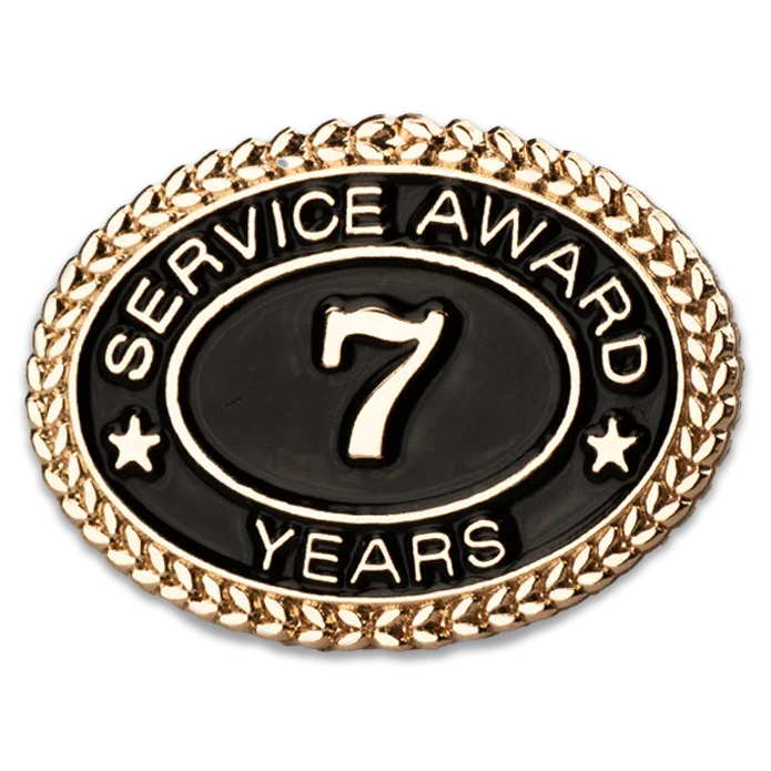 7 Years Service Award Pin - Magnetic Back - awardshere.com
