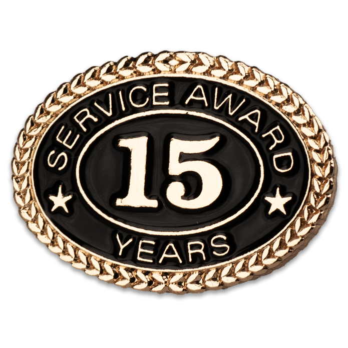 15 Years Service Award Pin - Magnetic Back