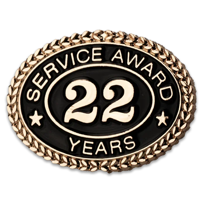 22 Years Service Award Pin - awardshere.com