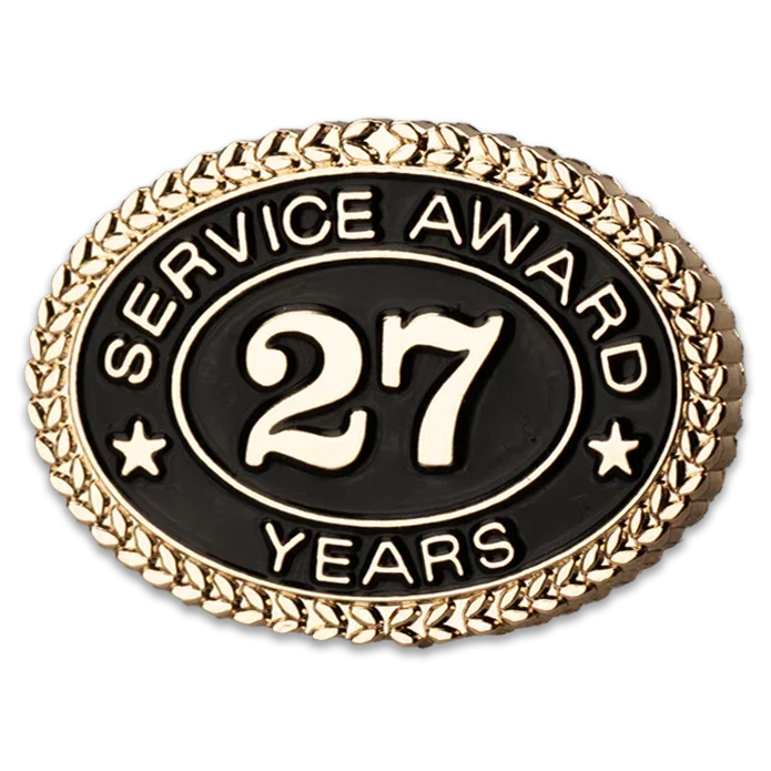 27 Years Service Award Pin - awardshere.com