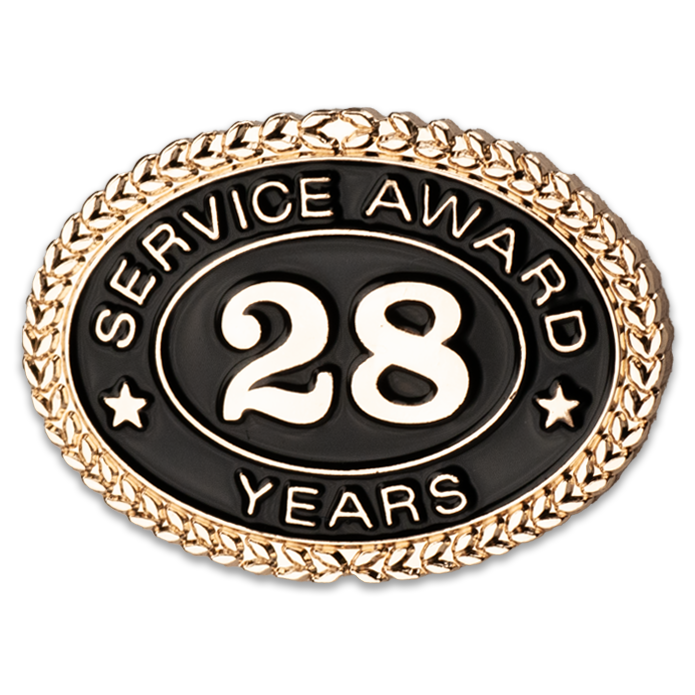 28 Years Service Award Pin - Magnetic Back