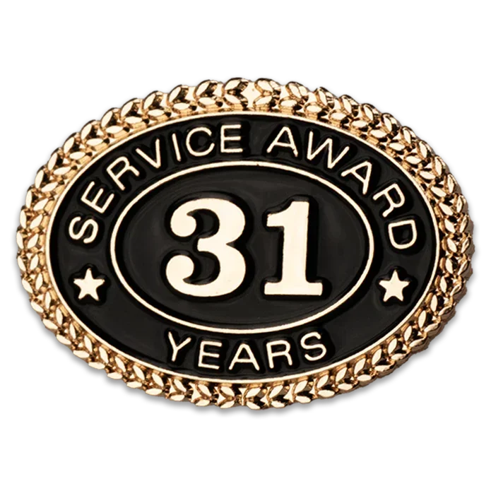 31 Years Service Award Pin - awardshere.com