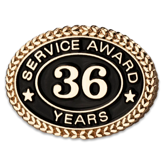 36 Years Service Award Pin - awardshere.com