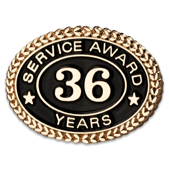 36 Years Service Award Pin - Magnetic Back - awardshere.com