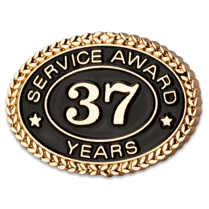 37 Years Service Award Pin - awardshere.com