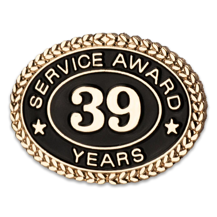 39 Years Service Award Pin - Magnetic Back - awardshere.com
