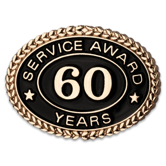 60 Years Service Award Pin - awardshere.com