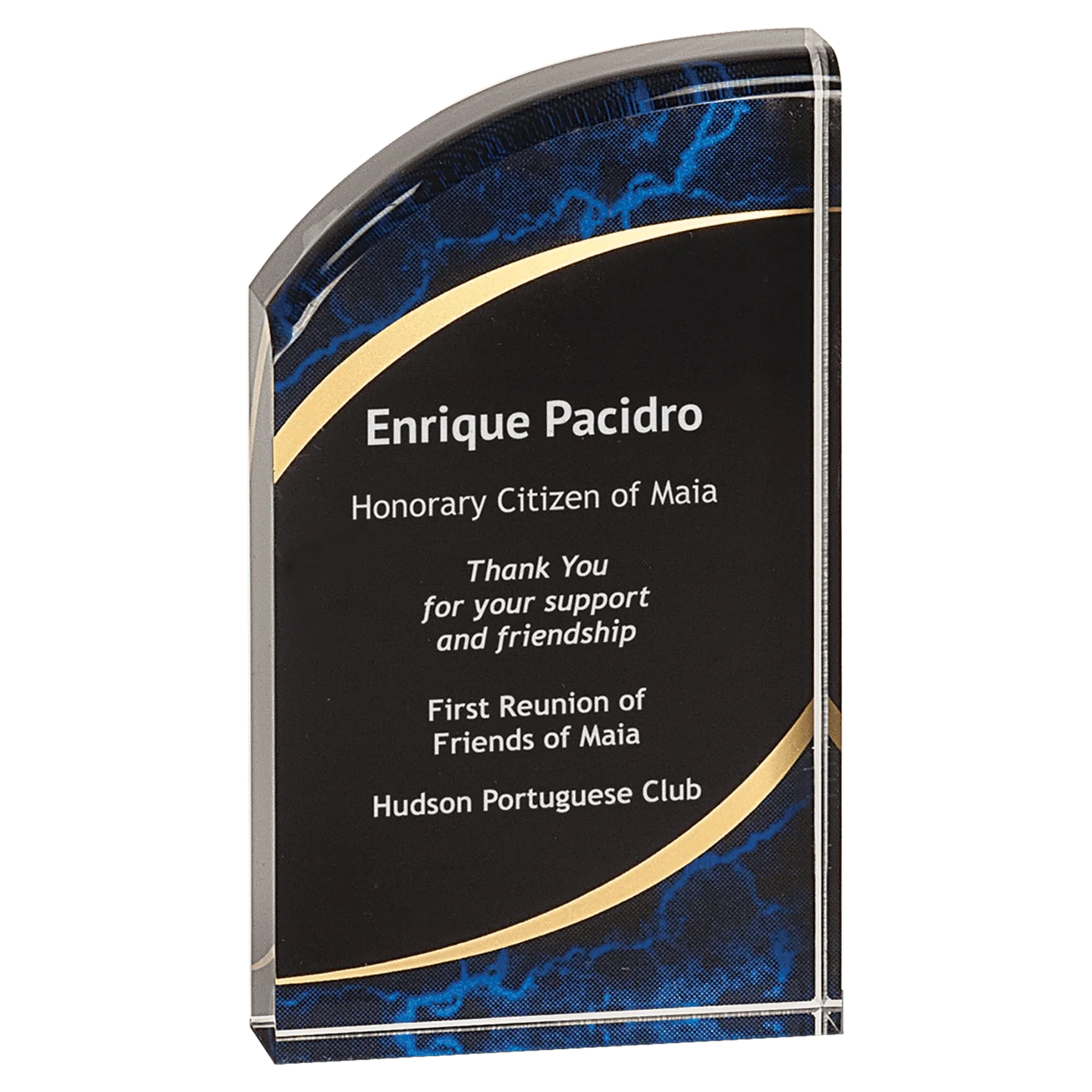 Premier Marble Rounded Acrylic Award
