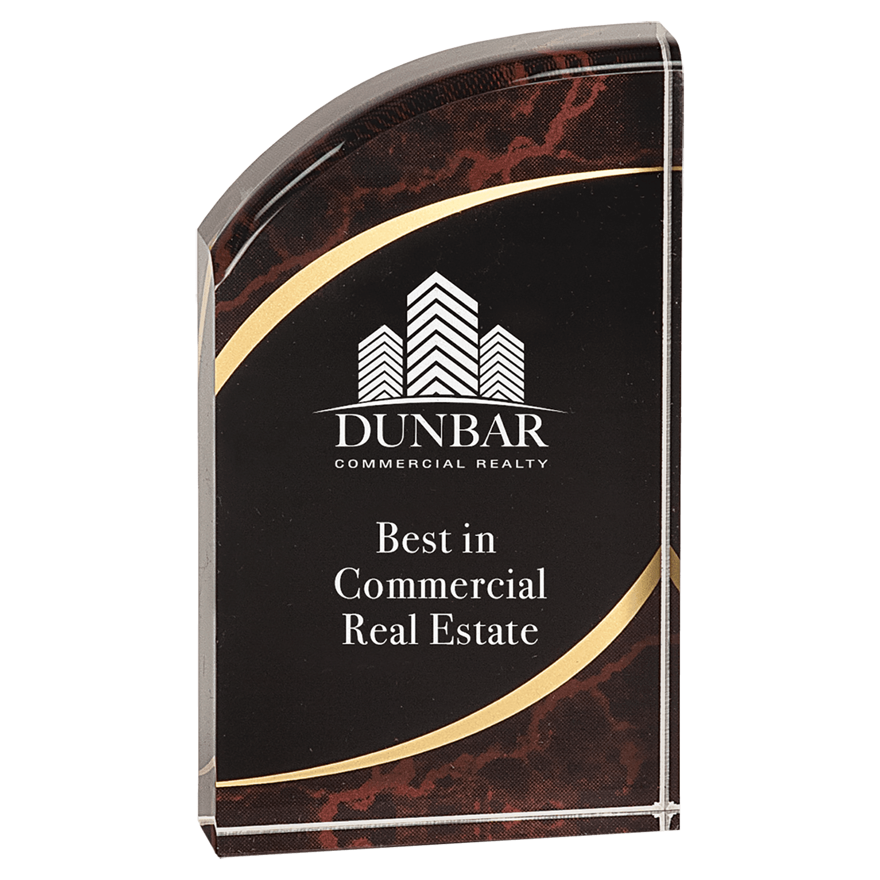 Premier Marble Rounded Acrylic Award