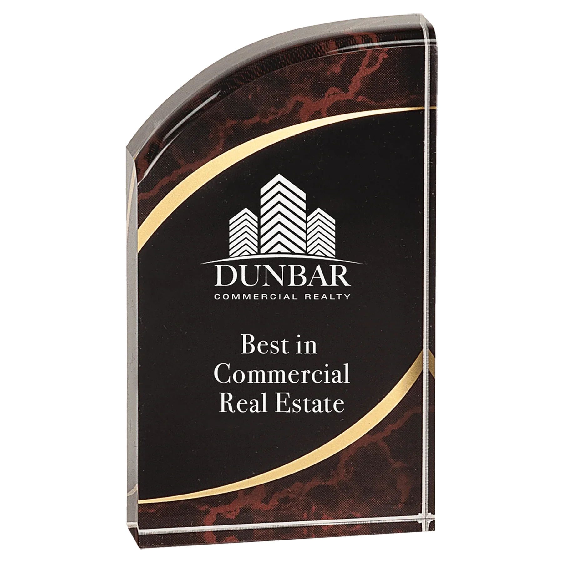 Premier Marble Rounded Acrylic Award