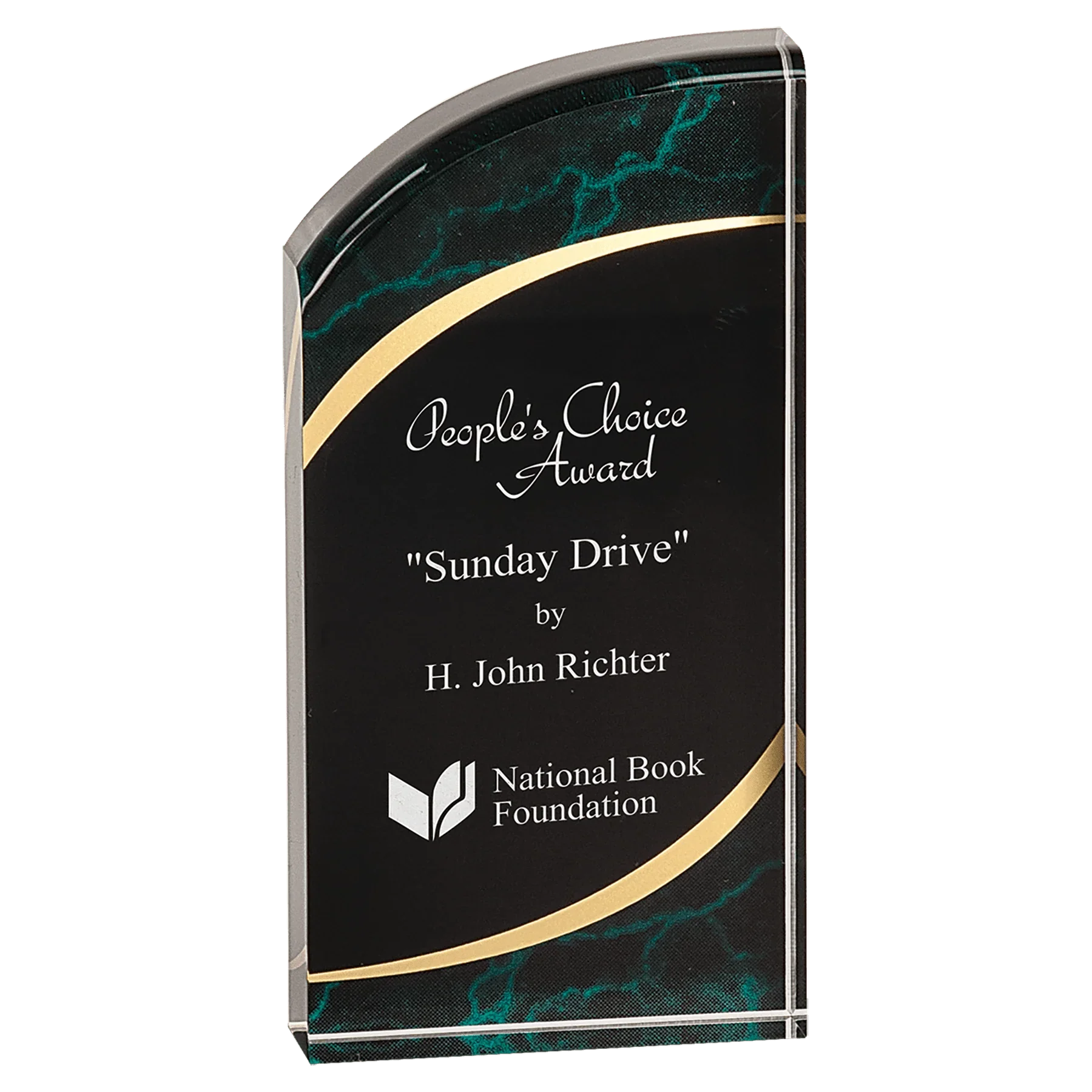 Premier Marble Rounded Acrylic Award