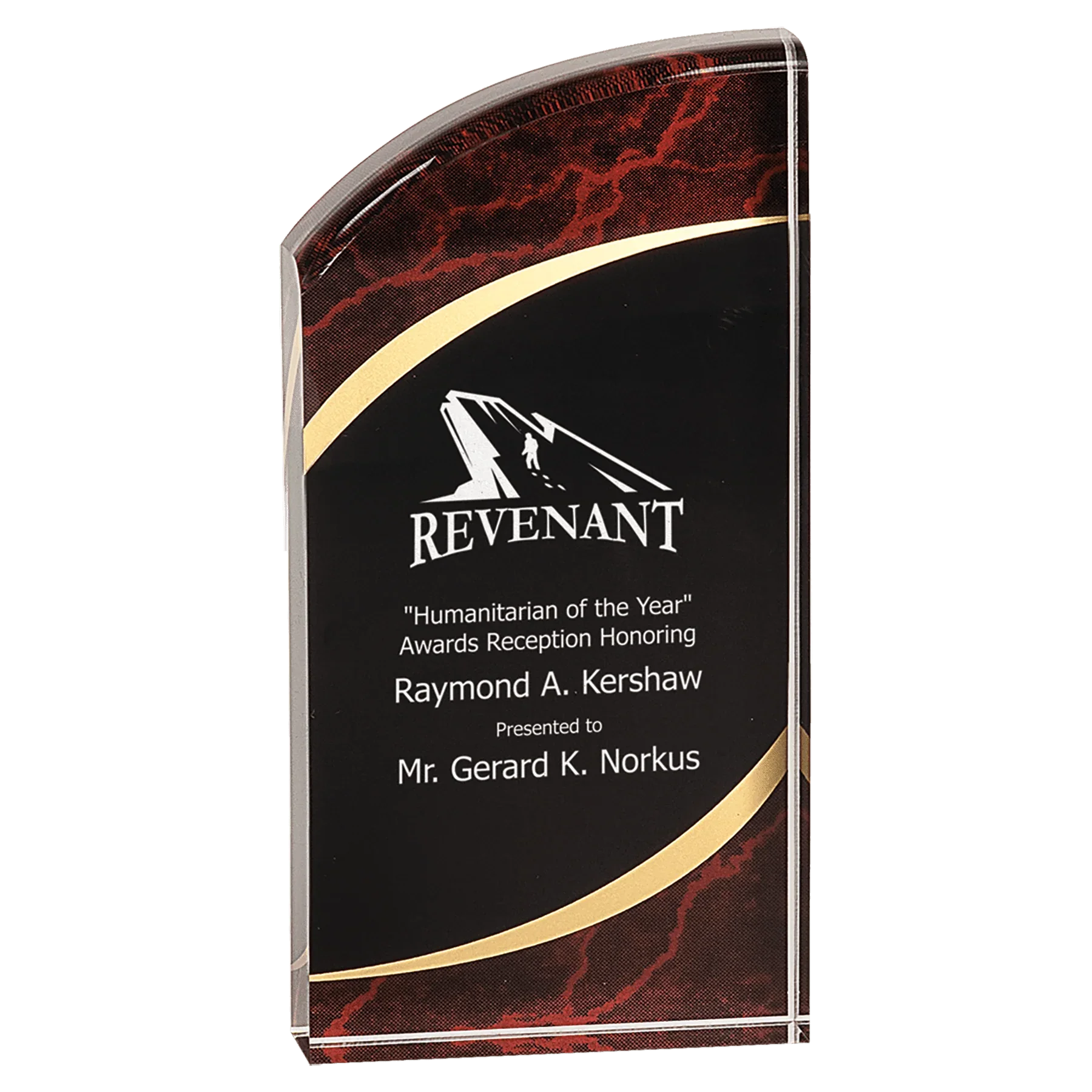 Premier Marble Rounded Acrylic Award